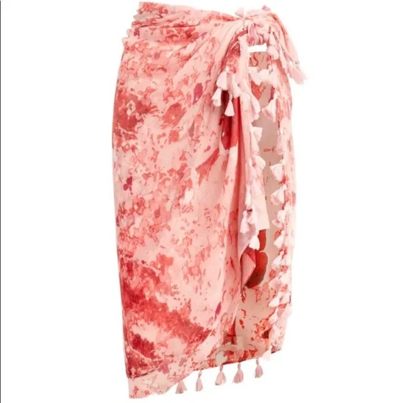Peter Som Dream Floral Sarong Meteorite Purple One Size NWT  PETER SOM  Dream Floral Sarong NWT display picture 1
